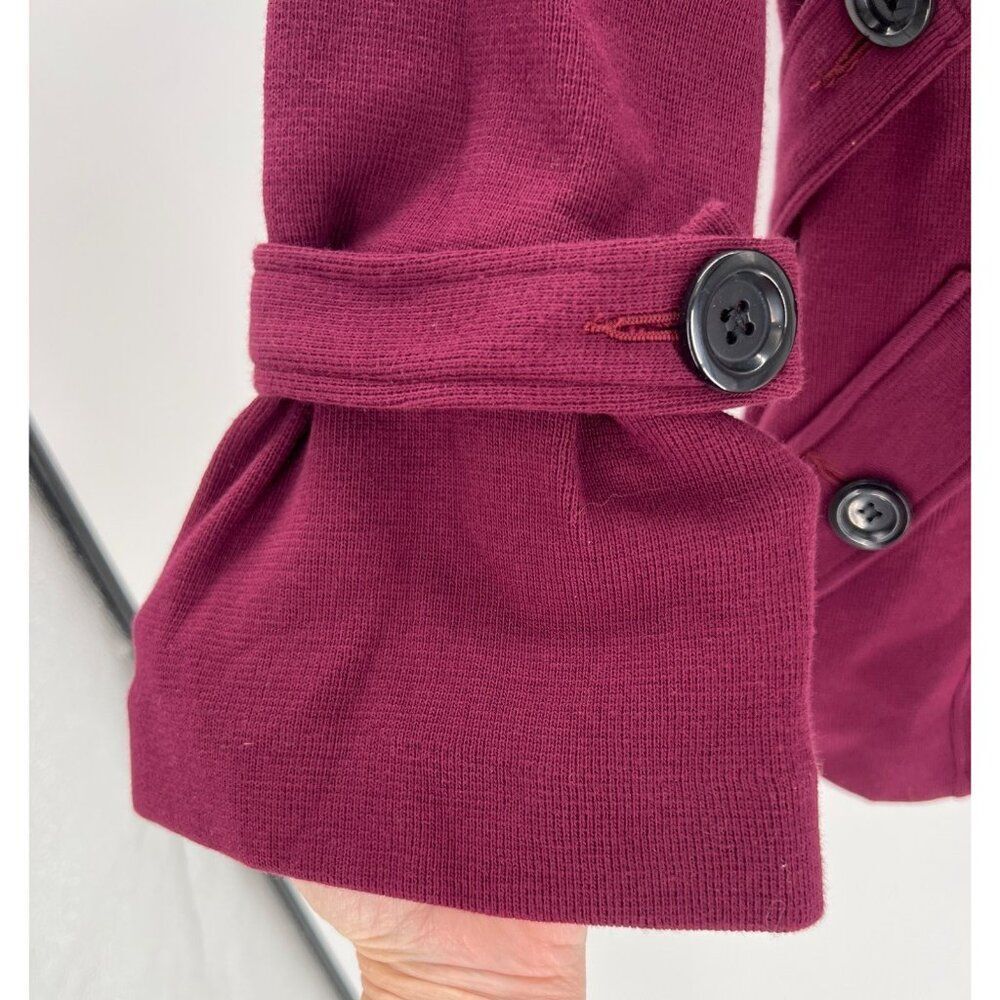INC International Concepts Womens Pea Coat Jacket Double Breasted Size OX Purple - Picture 3 of 7